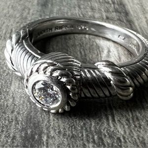 Judith Ripka Sterling Silver Stackable Ring